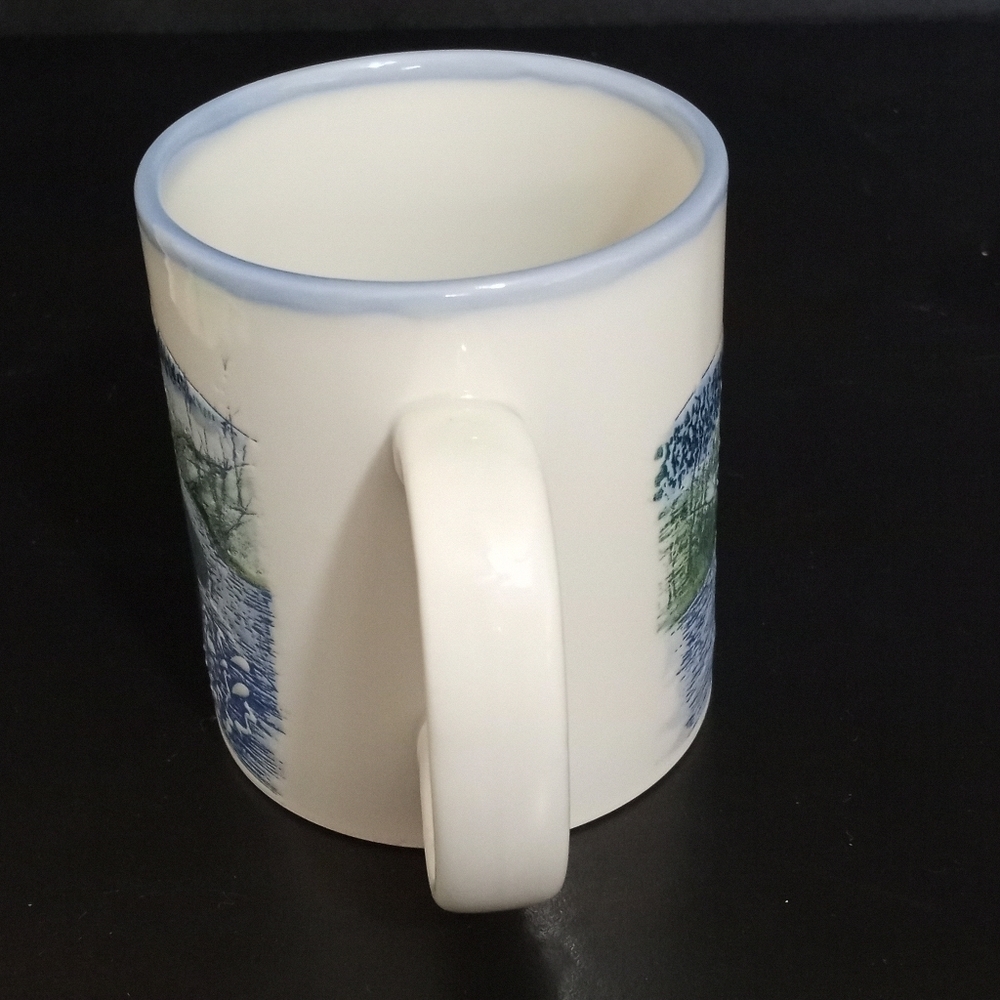 OTAGIRL Coffee Mug with rainbow fish trout design Made in Japan - Picture 4 of 9
